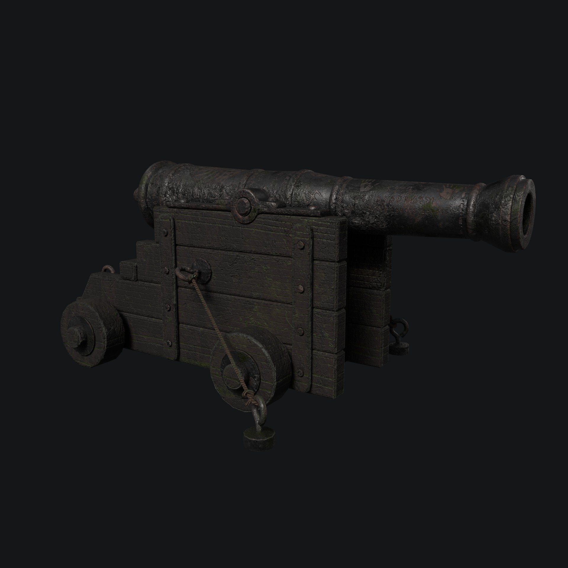 ArtStation - Ancient Rusted Cannon