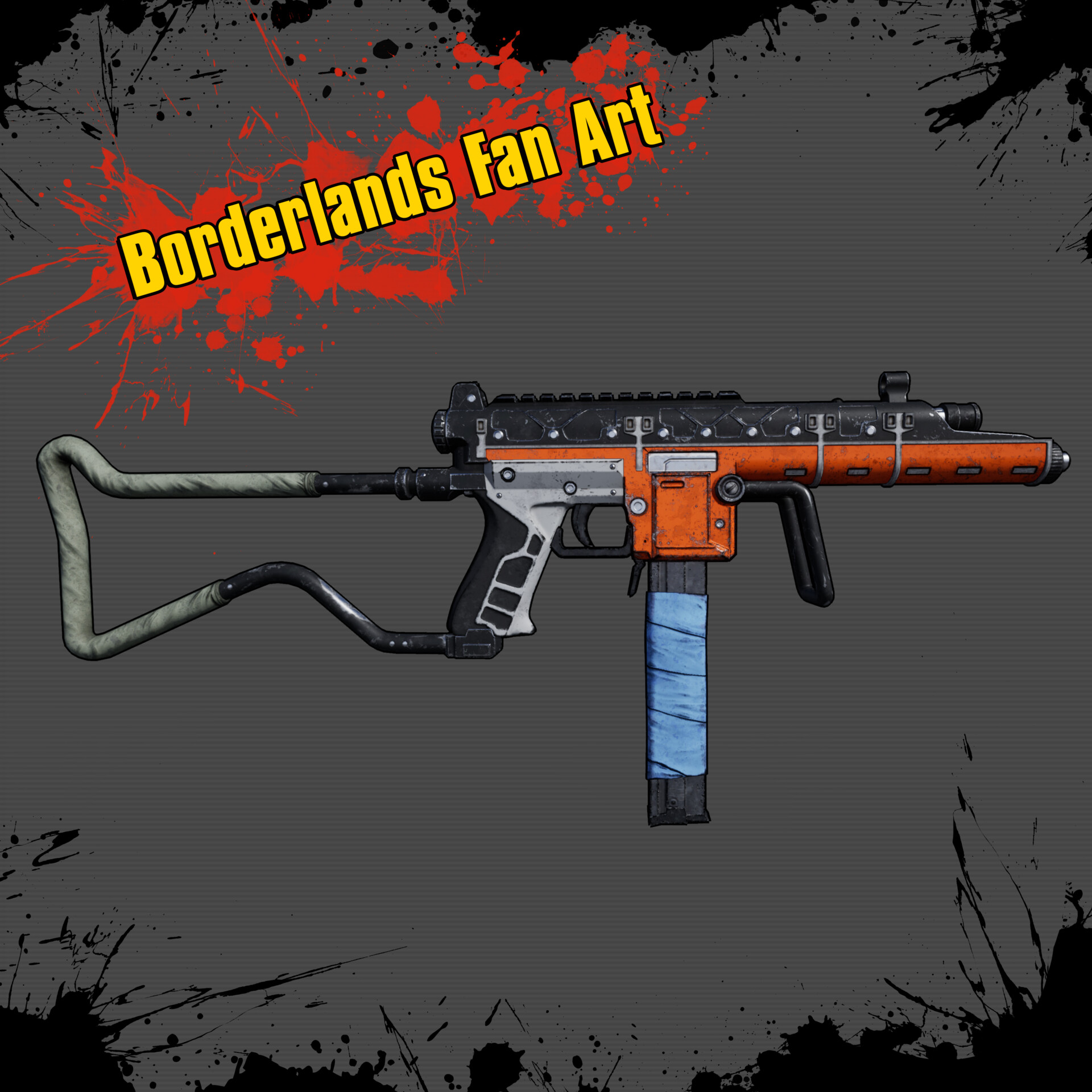 ArtStation - Borderlands SMG