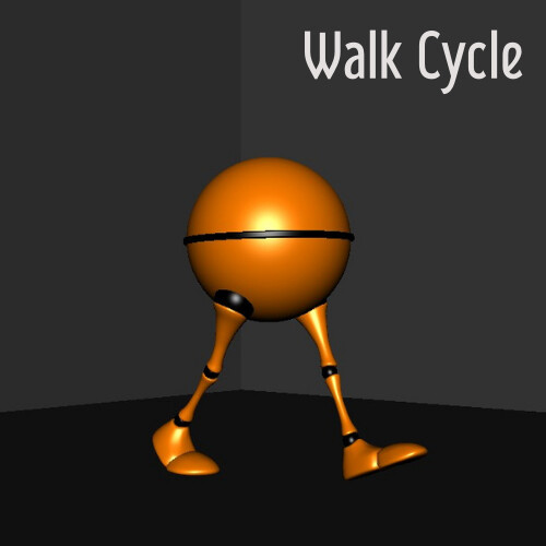 ArtStation - Walk cycle with 2 legs guy