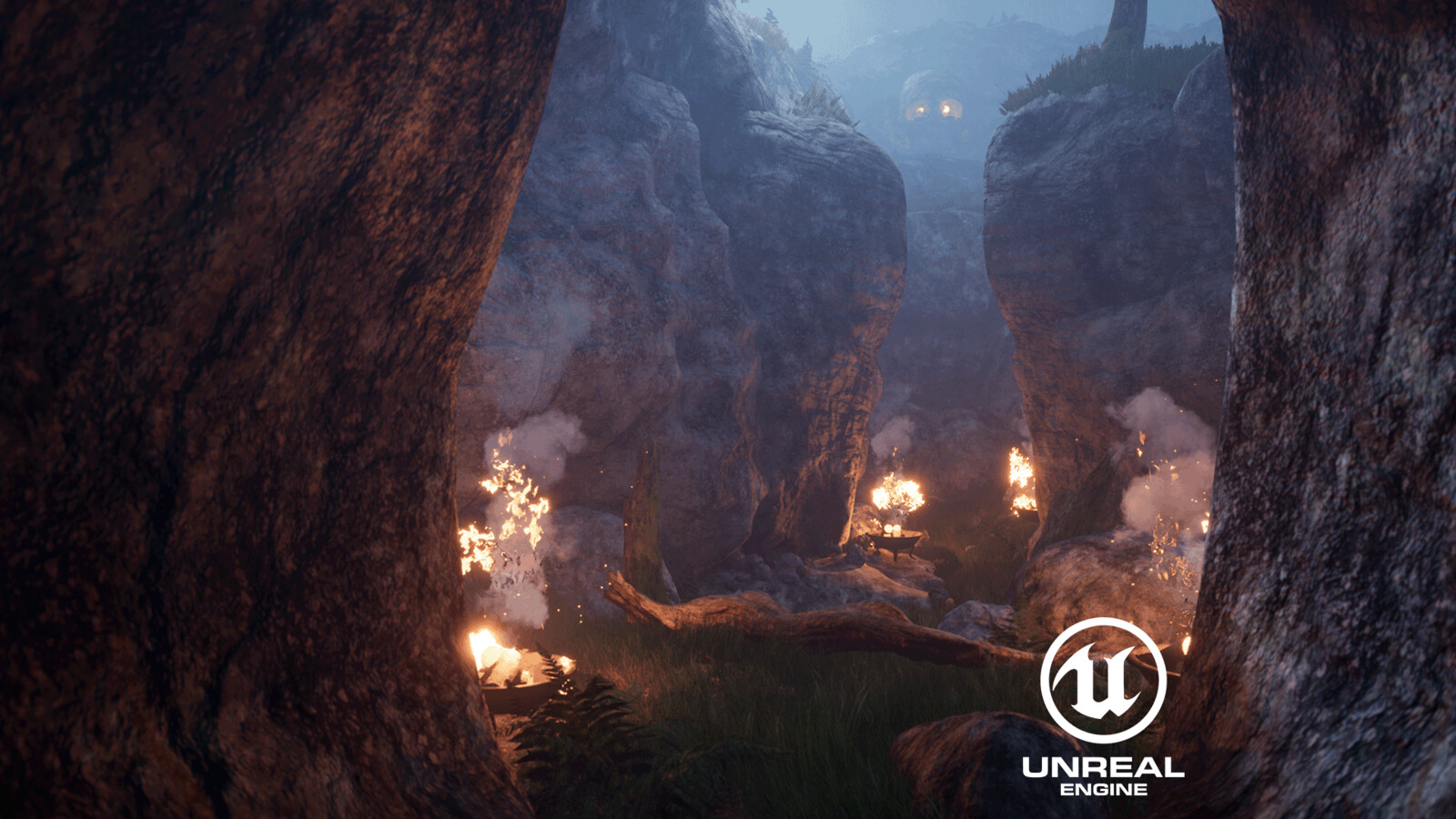 Dark Rocky Valley - UE4