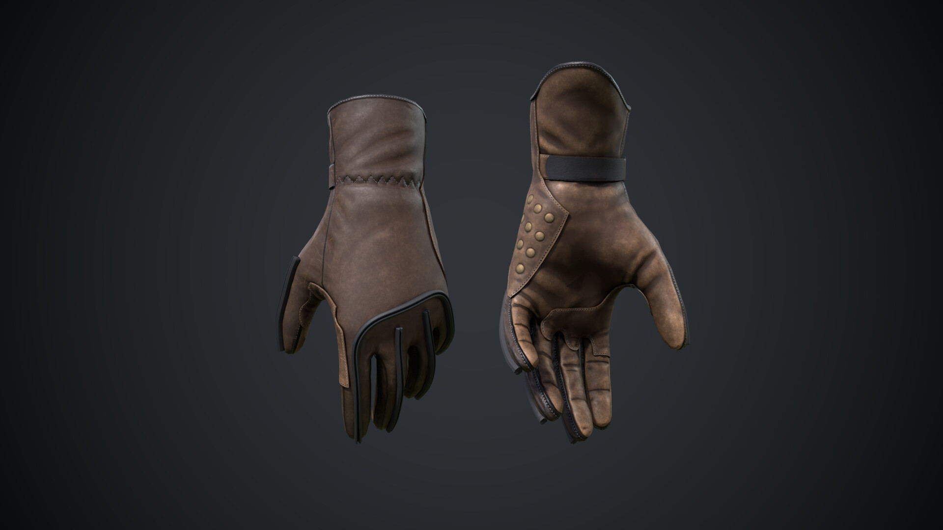 ArtStation Leather Gloves TEXTURED