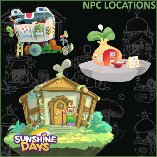 Sunshine Days - NPC Buildings and Locations 2021/2022