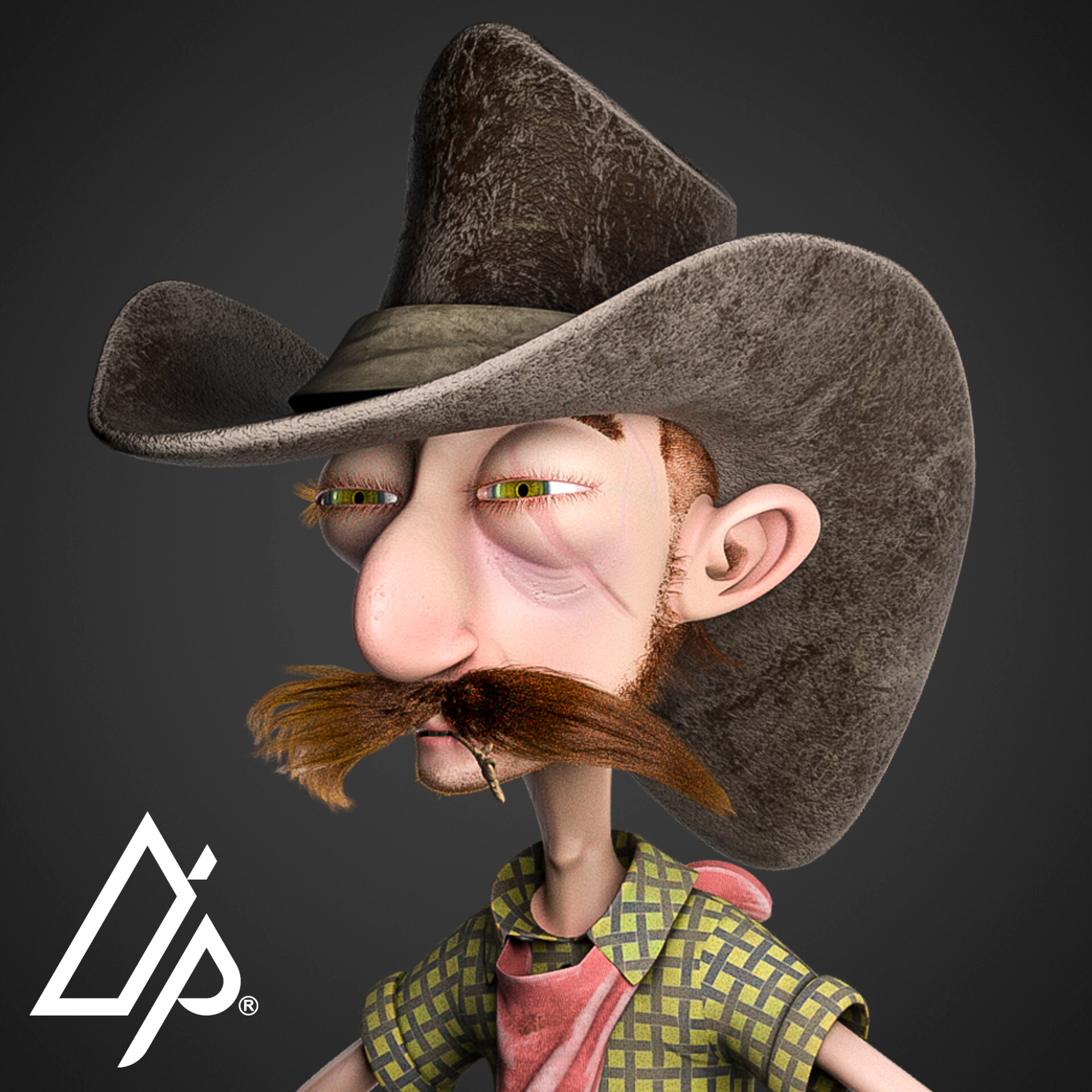 ArtStation Cowboy cartoon
