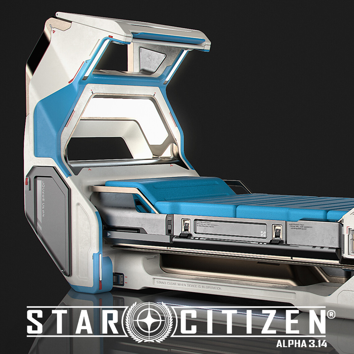 ArtStation Star Citizen High Tech Medical Bed Prop