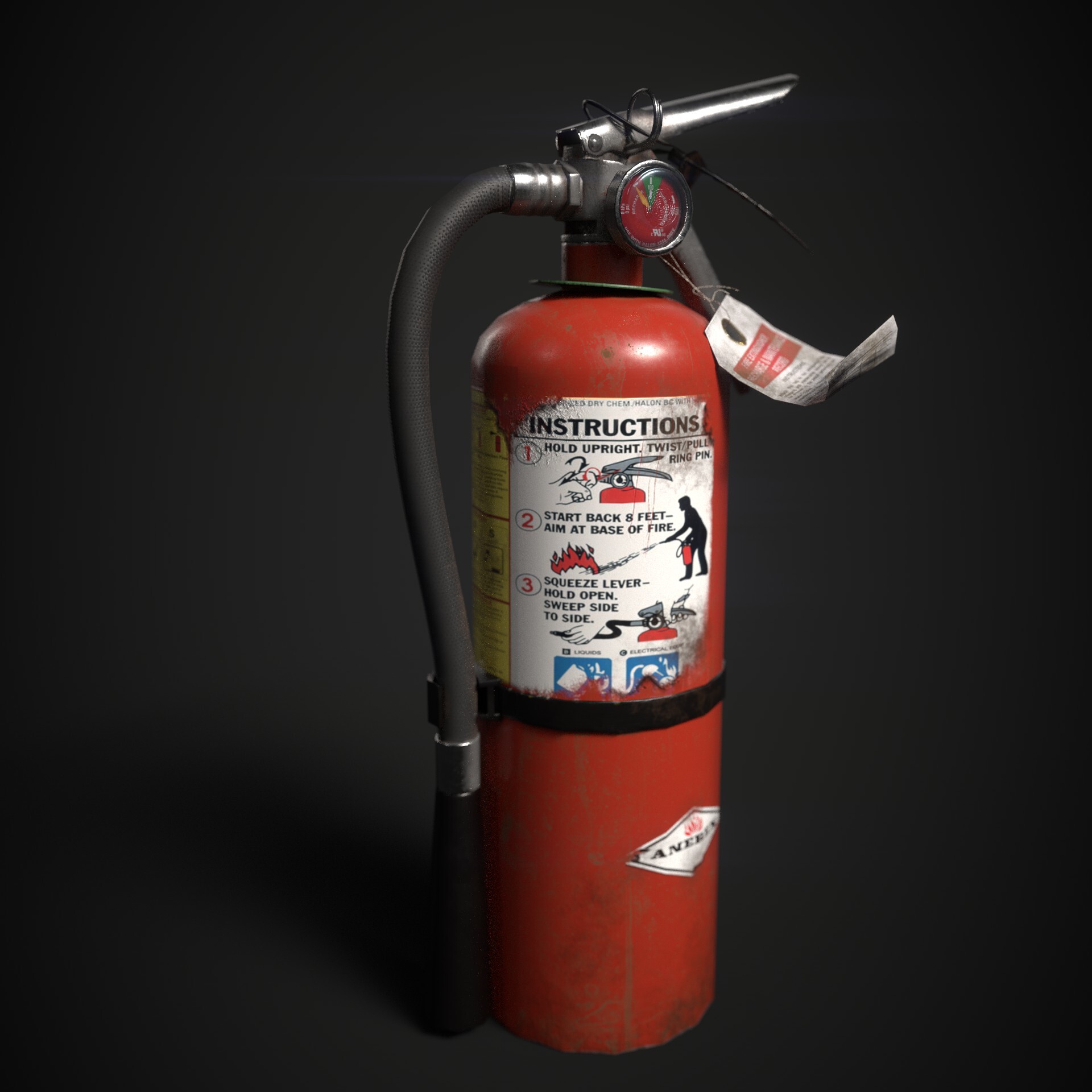 ArtStation - Fire Extinguisher - Low Poly, Game Ready Asset