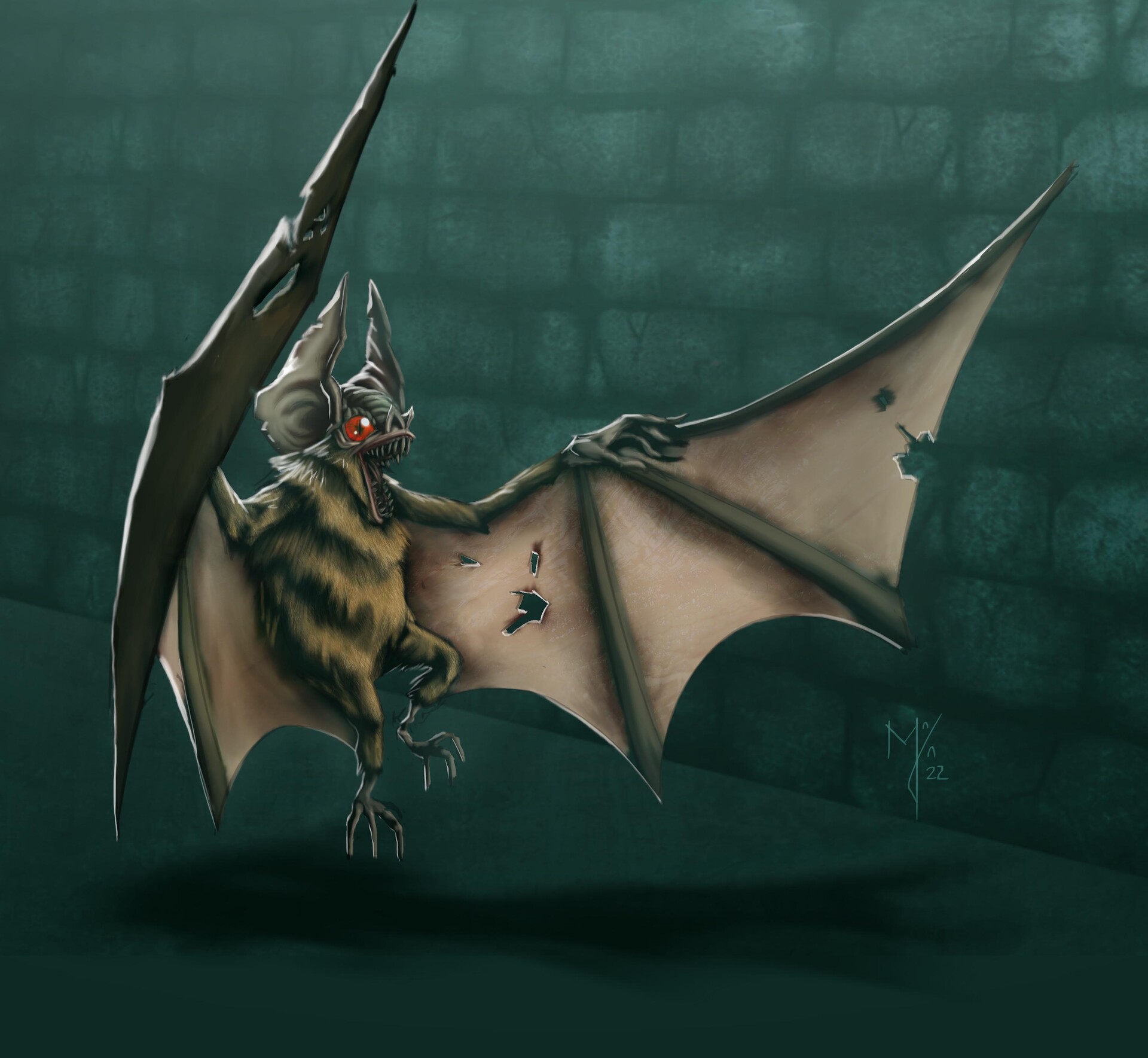 ArtStation Giant Bat Character's Concept Art