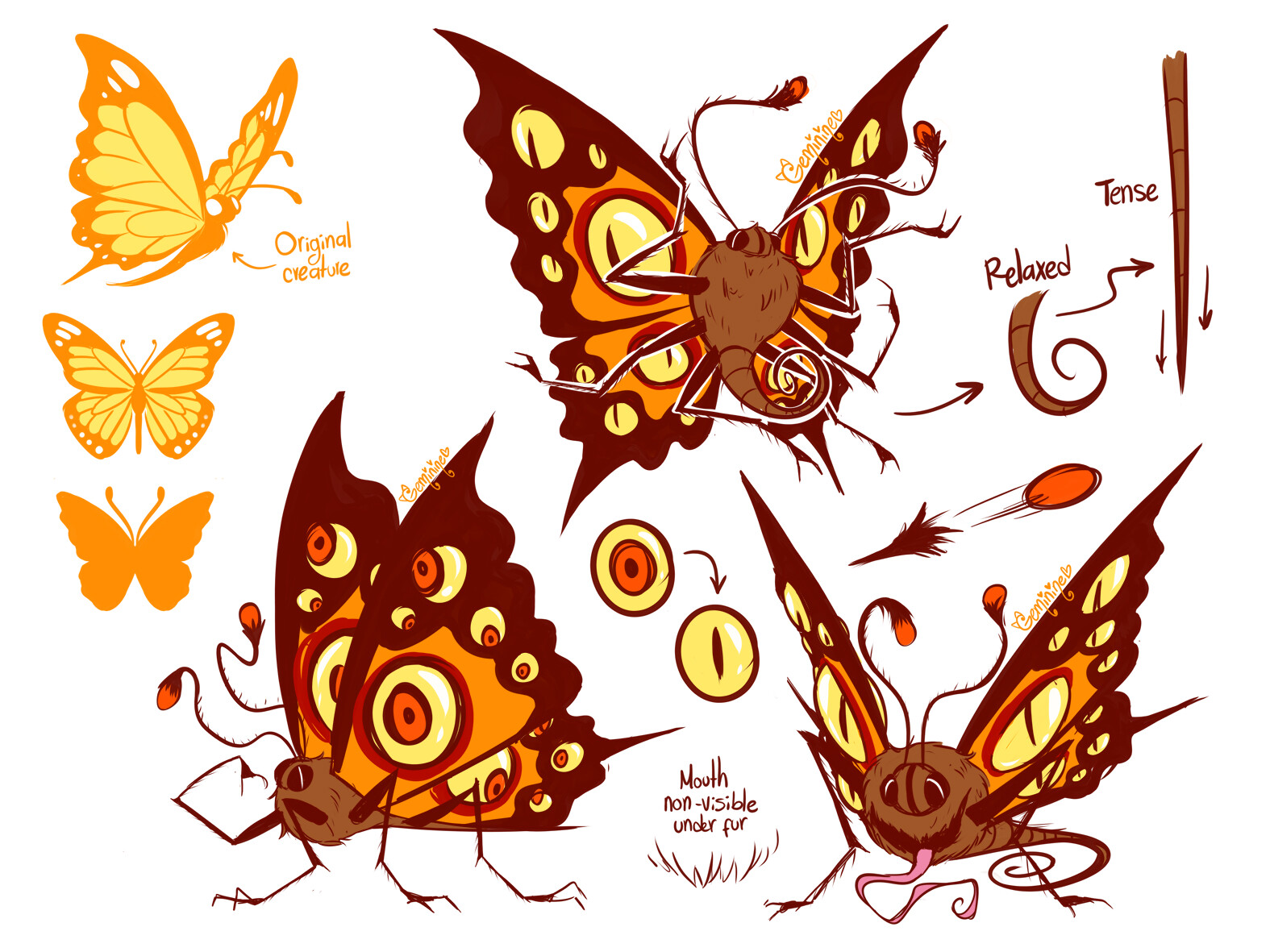 ArtStation - Butterfly Monster