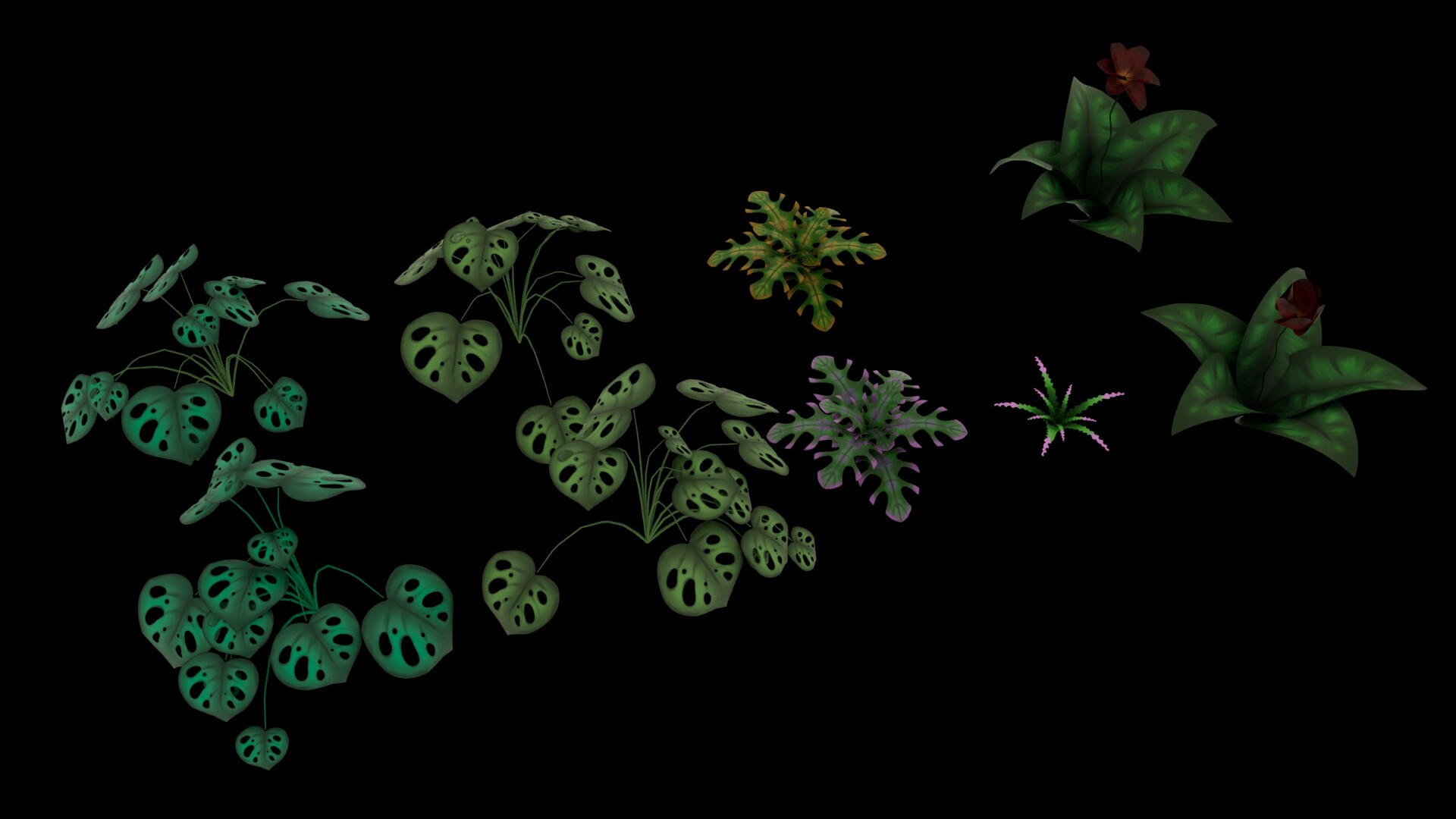 ArtStation - tropical plants assets