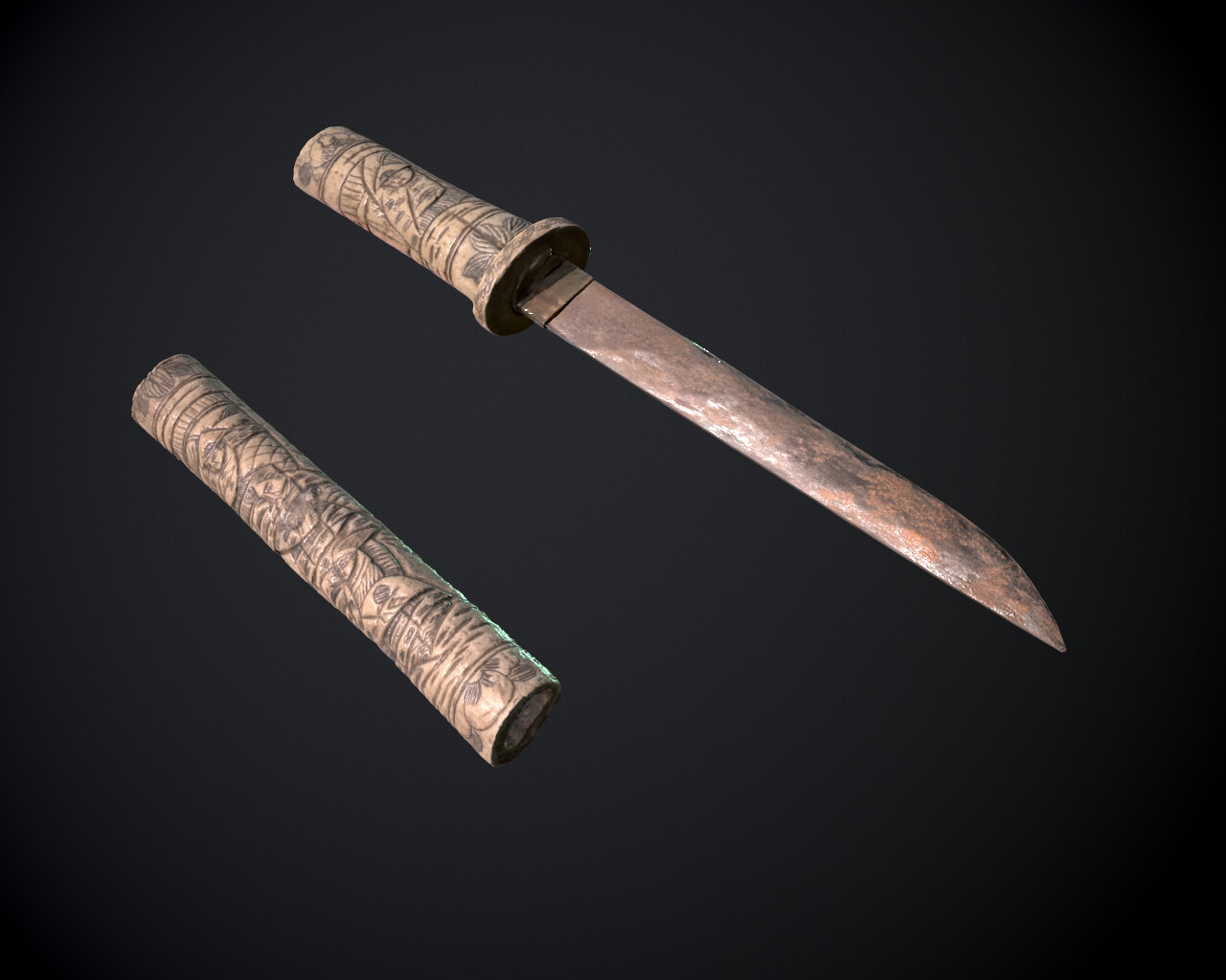 ArtStation - 18th Century Tanto -Weapon Photogrammetry-