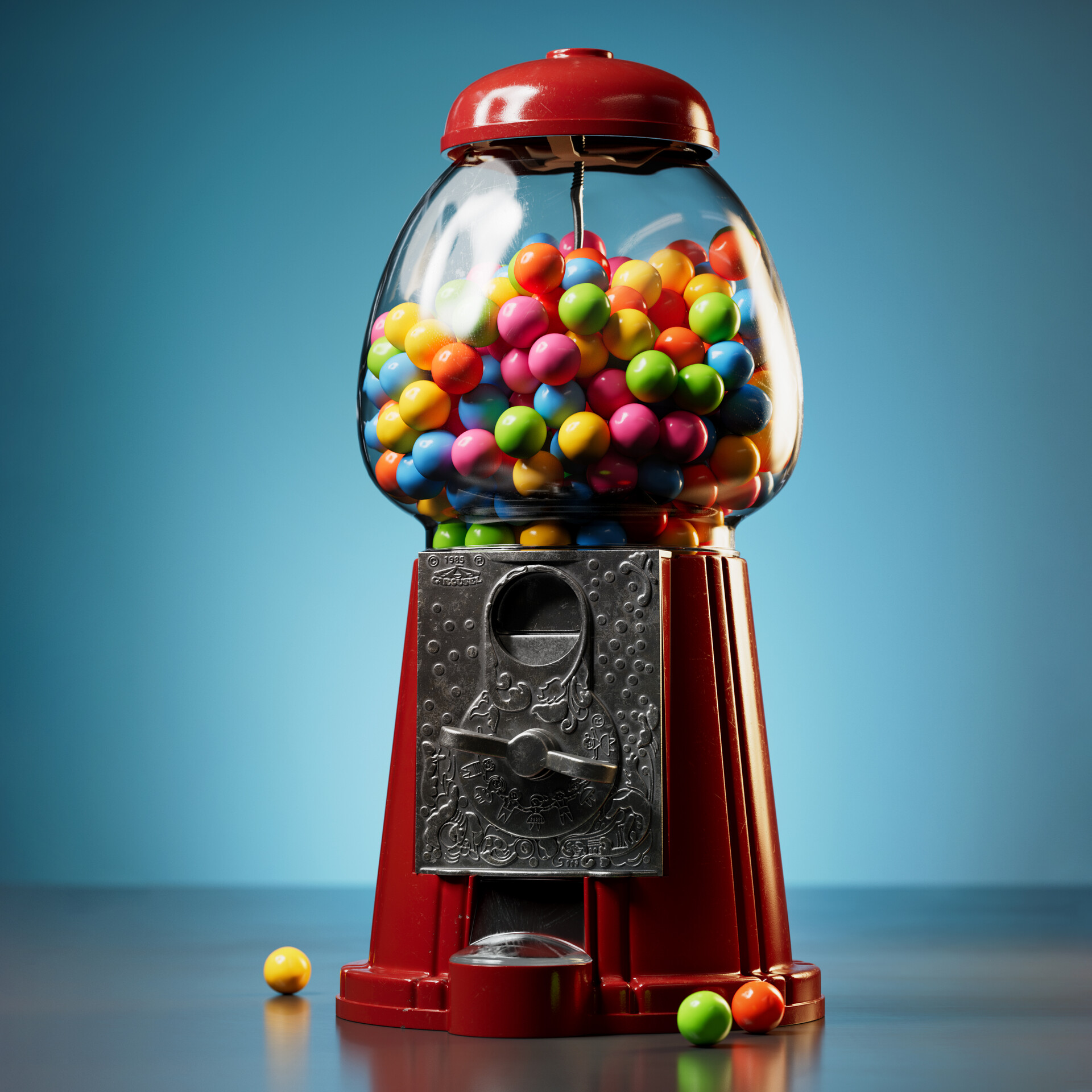 ArtStation - 1985 Junior Carousel Gumball Machine