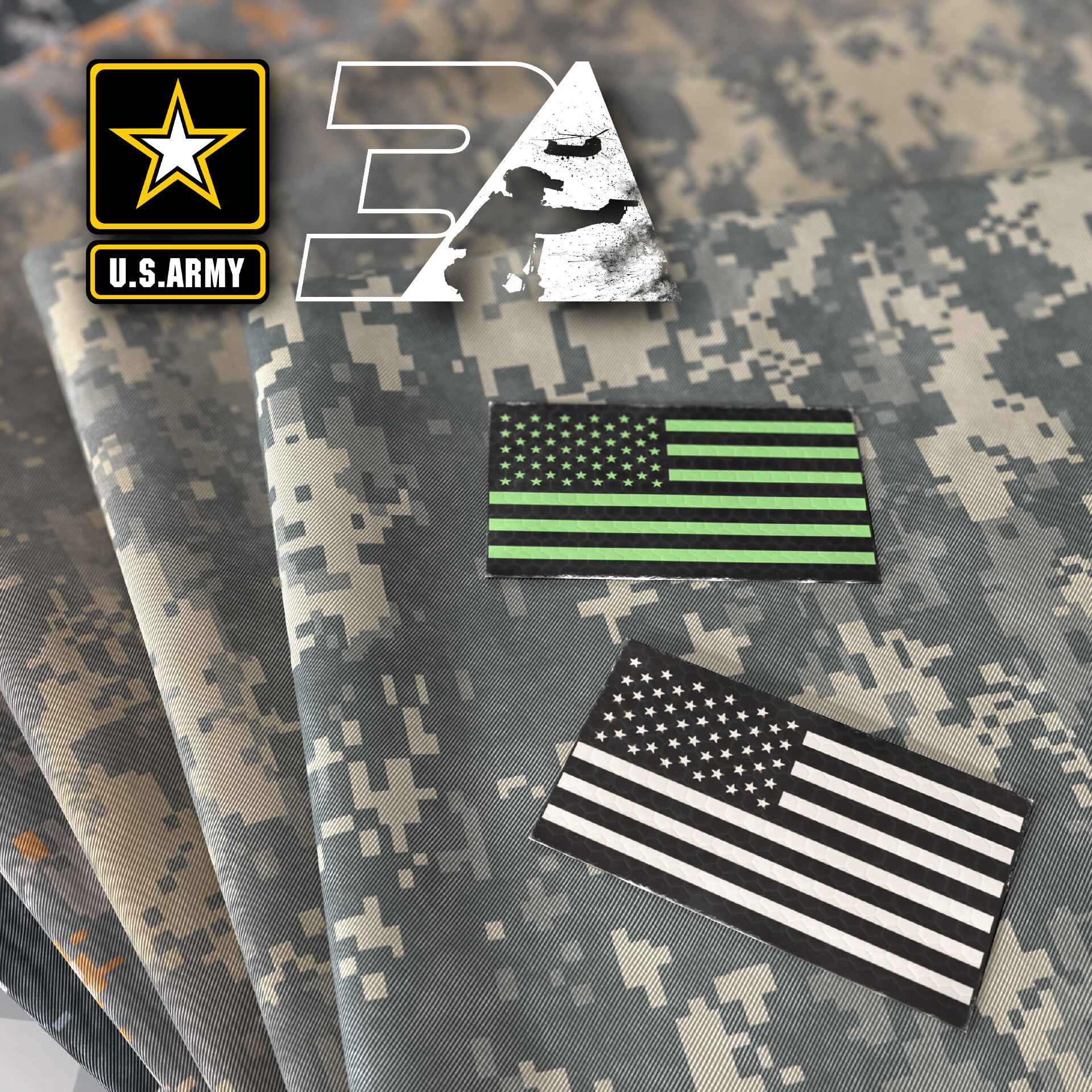 US Flag Reversed Patch - ACU-Dark