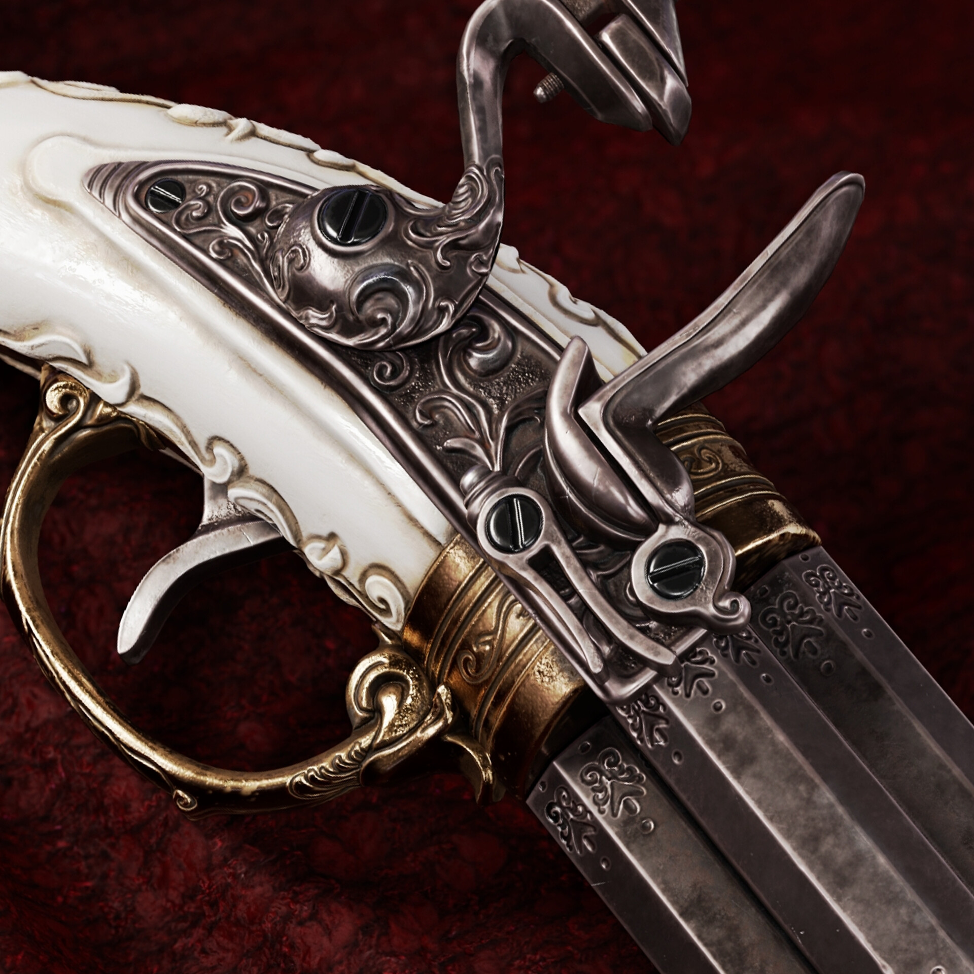 ArtStation - Ivory Flintlock Pistol