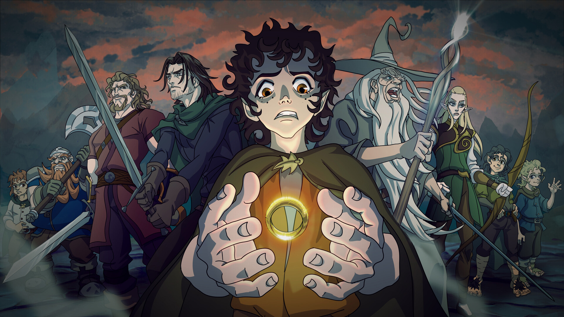 ArtStation - 2D Animated Lord of the Rings : The Fellowship of the Ring