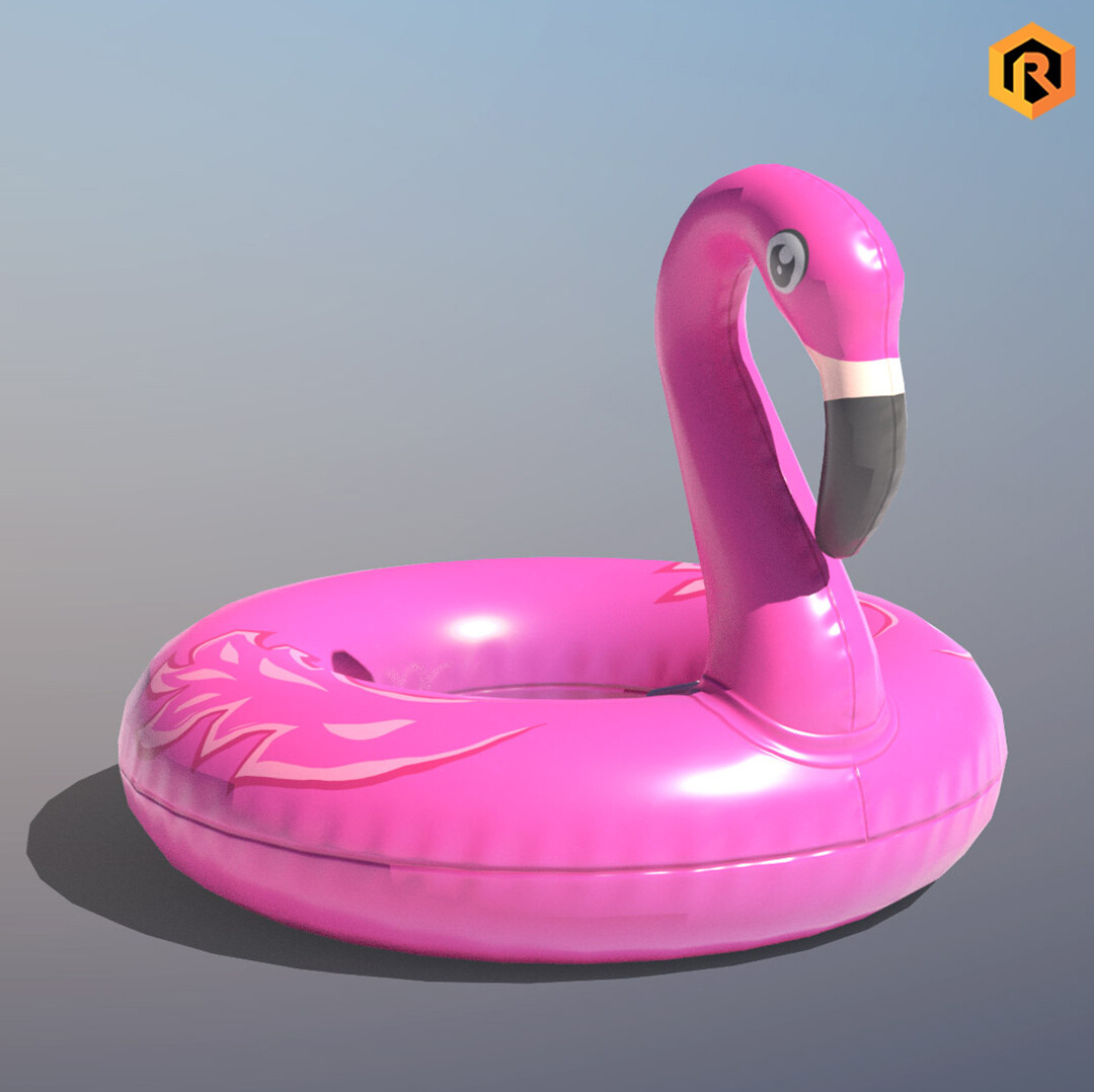 ArtStation Inflatable Pink Flamingo Toy