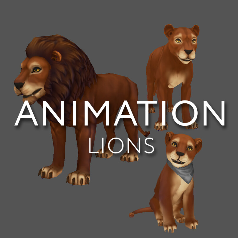 ArtStation Lions Pets Animations
