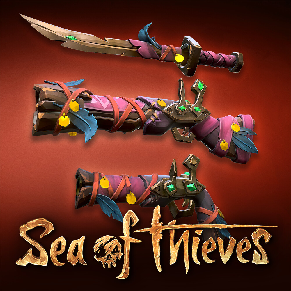 ArtStation - Sea of Thieves - Relic of Darkness Weapons