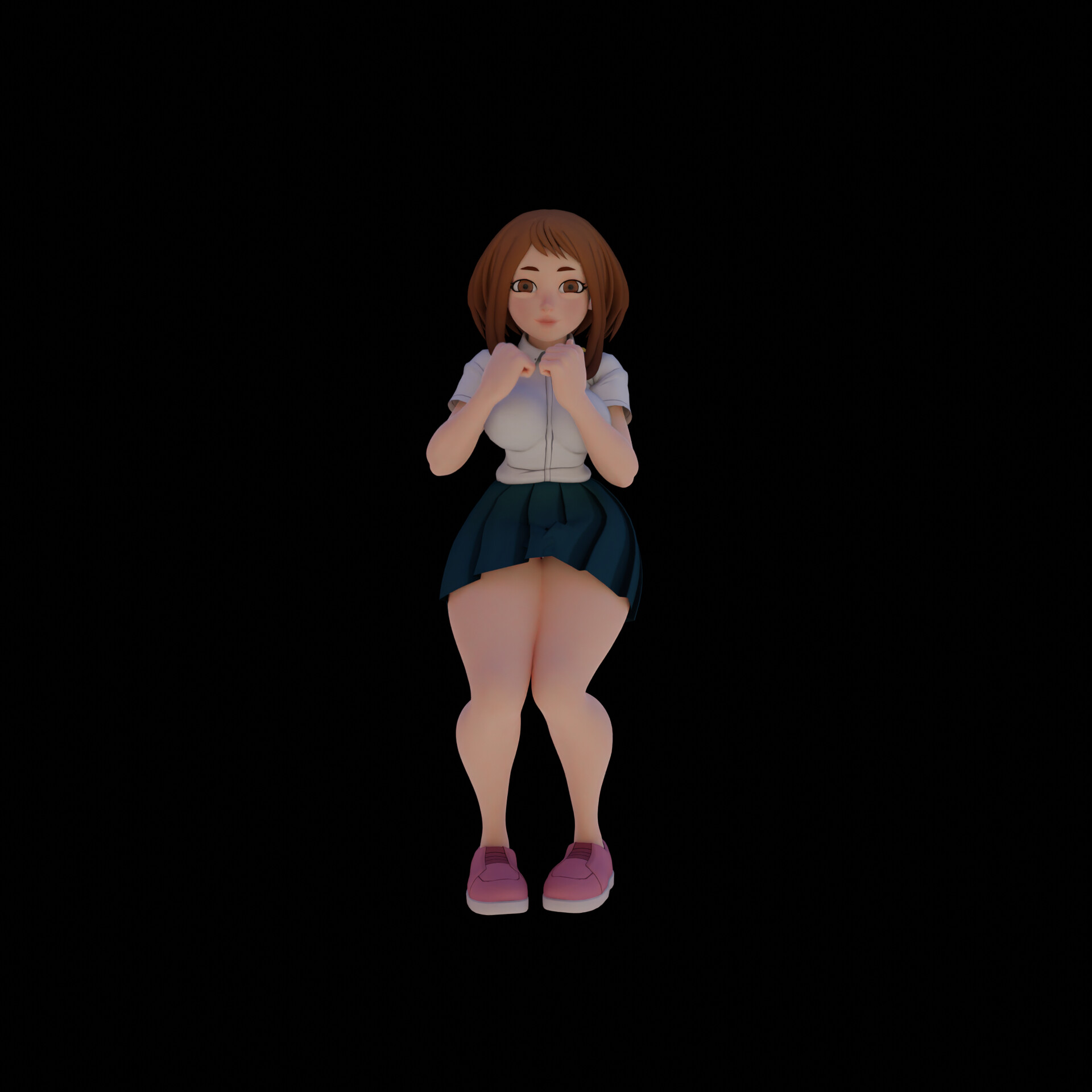 ArtStation - Ochako Uraraka - Animation Test