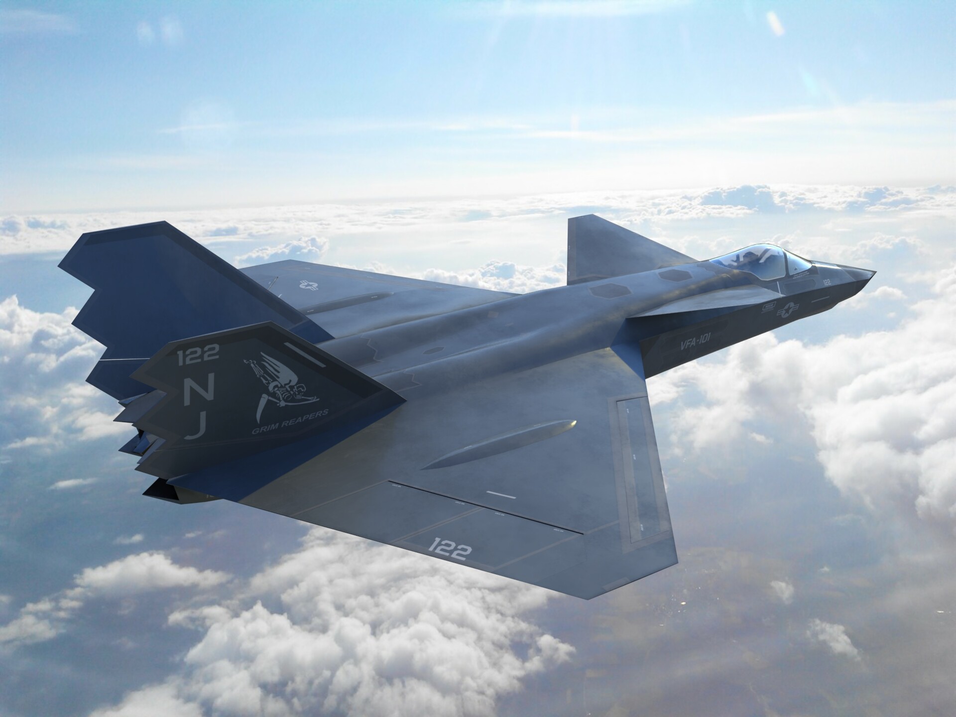 Tim Samedov - YF-23 naval NATF-23 3D model