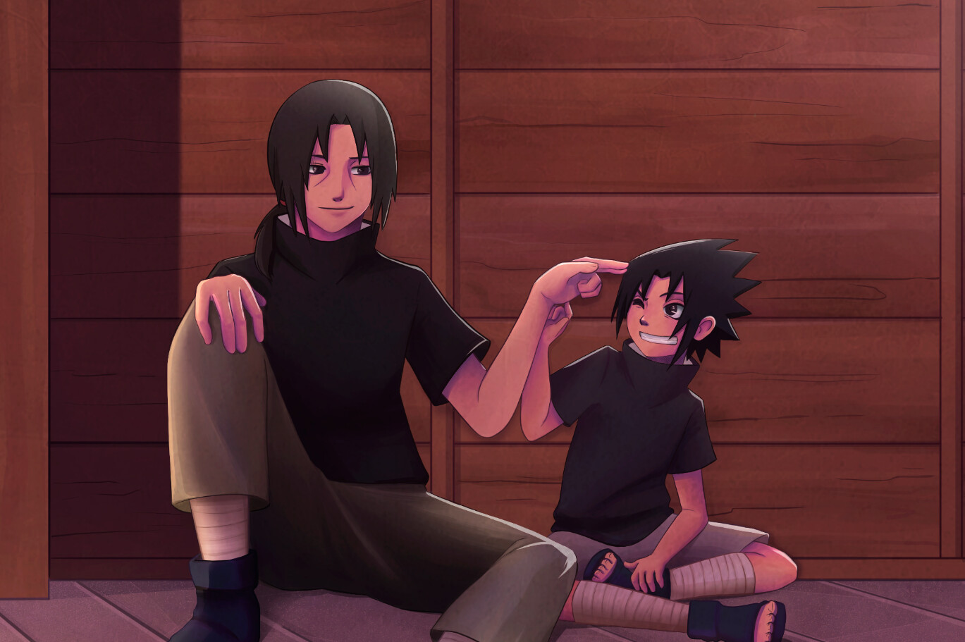 ArtStation   Uchiha Brothers Fan Art