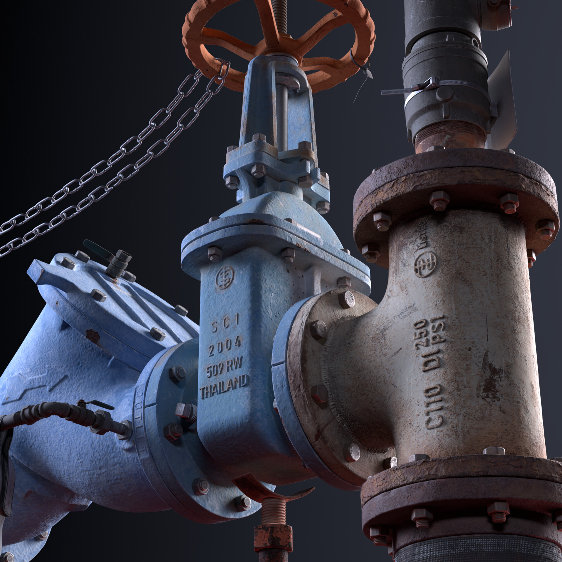 ArtStation Backflow Preventer Realistic Prop