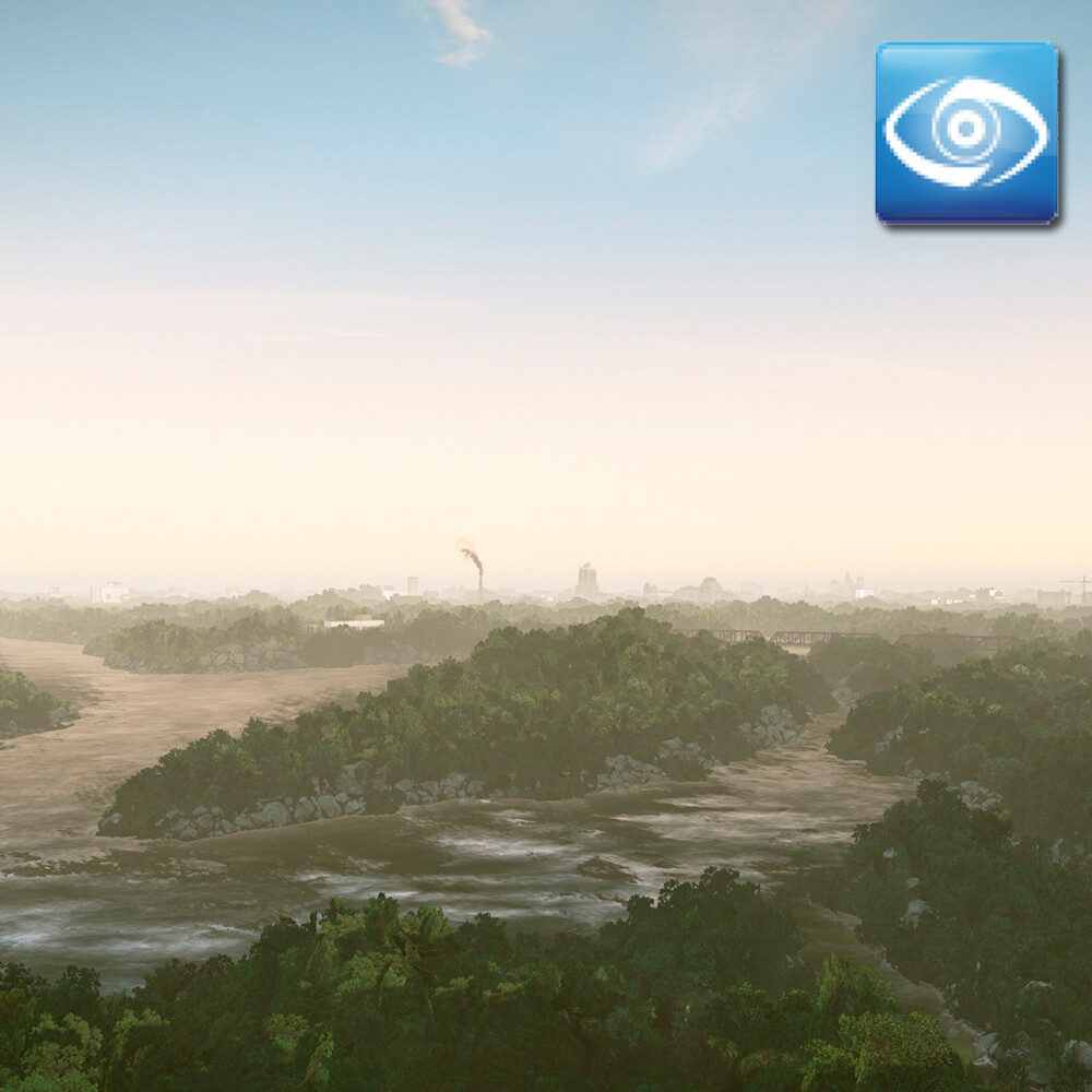 ArtStation - River along the freeway | CRYENGINE research level