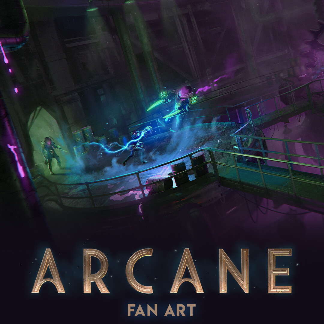 ArtStation - Arcane (Netflix) Vi & The Chem Guards | Fan art