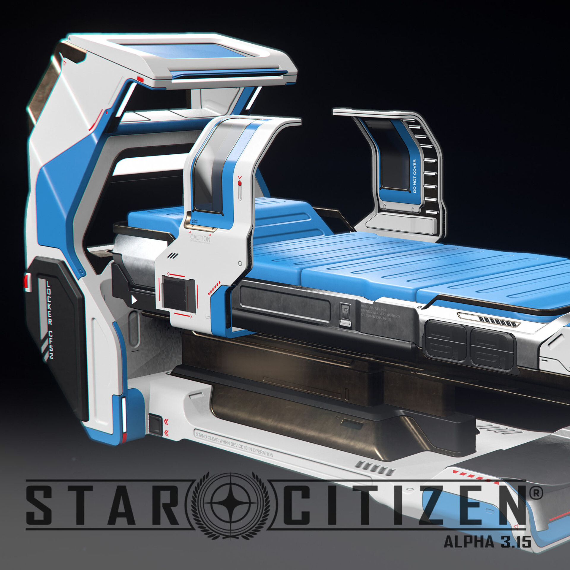 ArtStation Star Citizen 3.15 High Tech Medical Bed Prop
