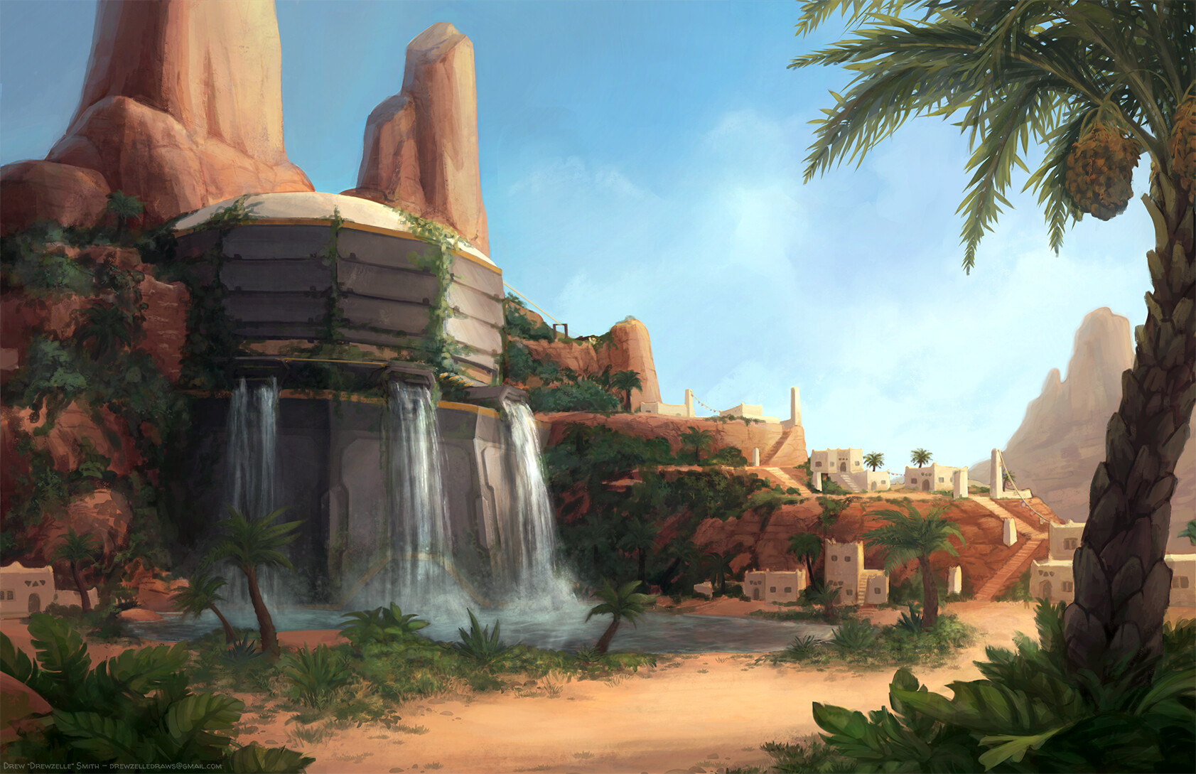 Artstation - Oasis Ruins - Exterior