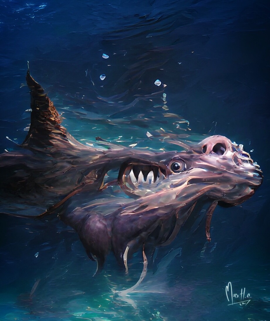 sea monsters art