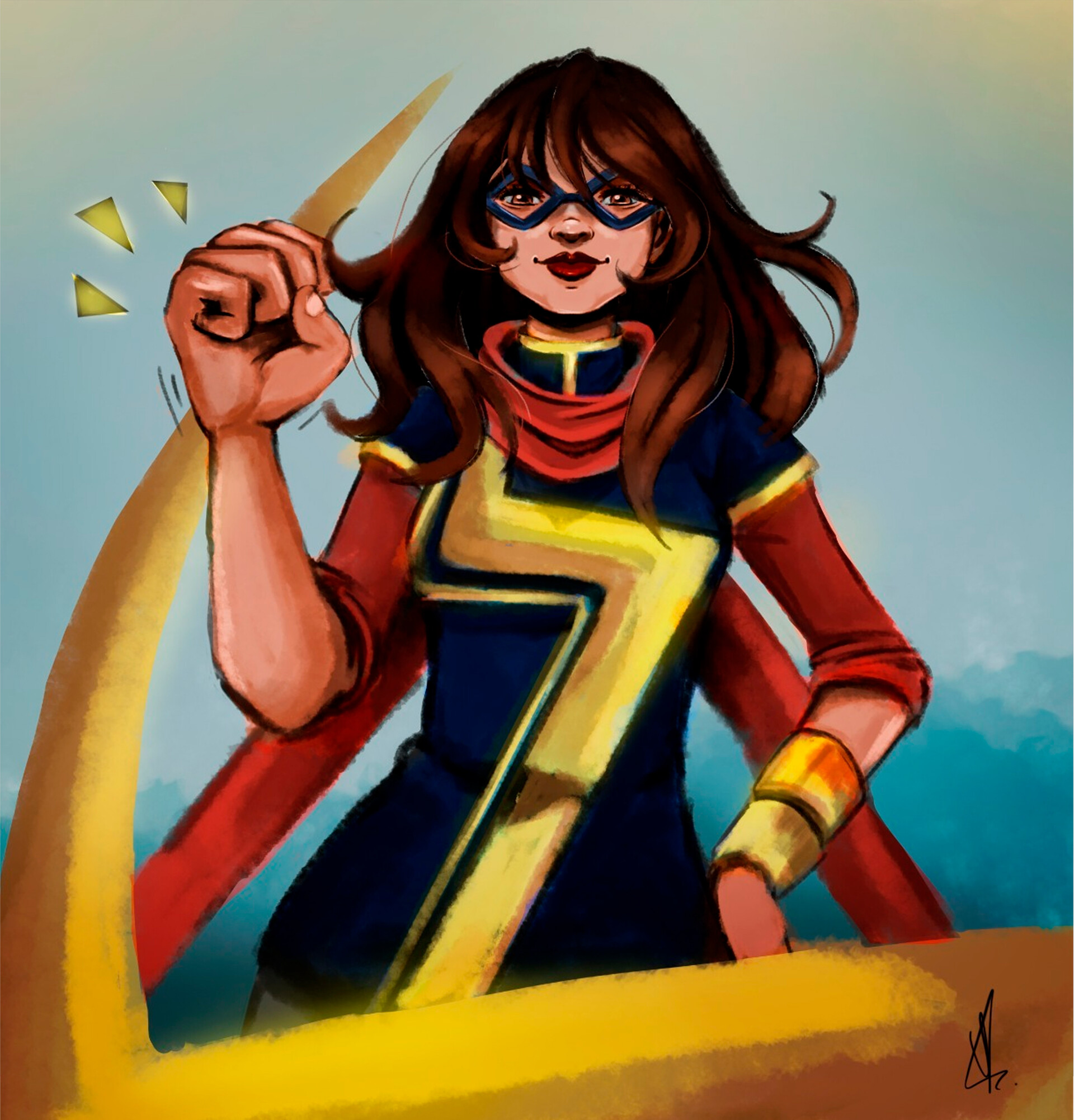 ArtStation - Miss Marvel, Kamala Khan - Fanart