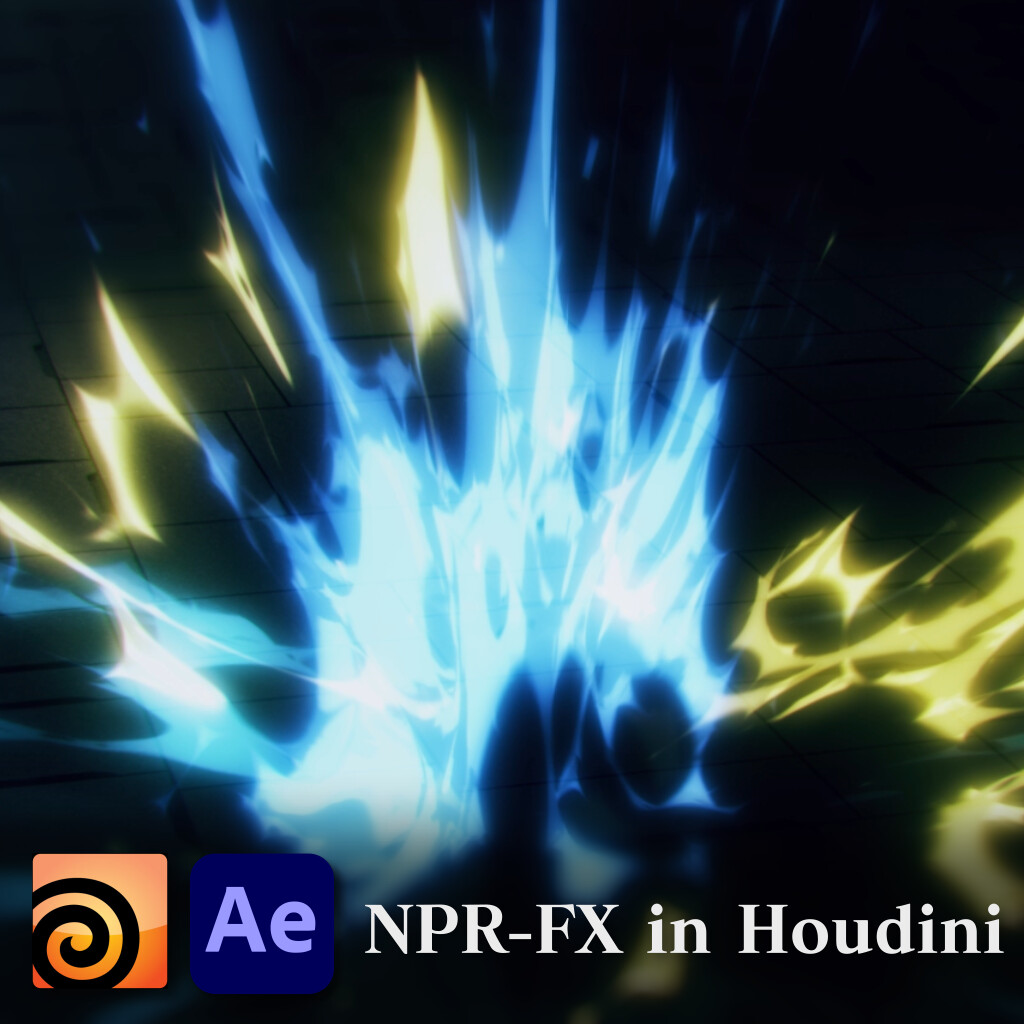 ArtStation - Anime Style NPR effects and breakdowns created in Houdini.