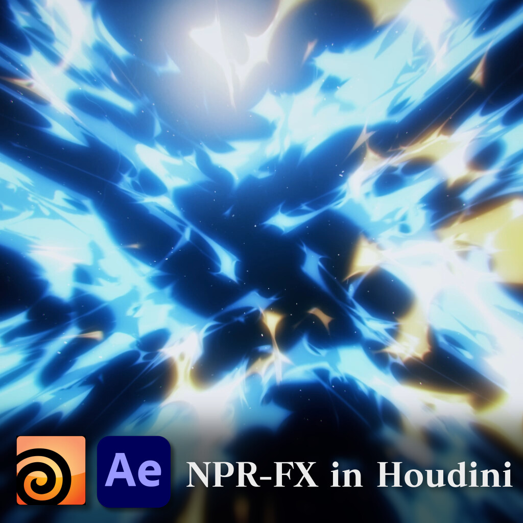 ArtStation - Anime Style NPR effects and breakdowns created in Houdini.