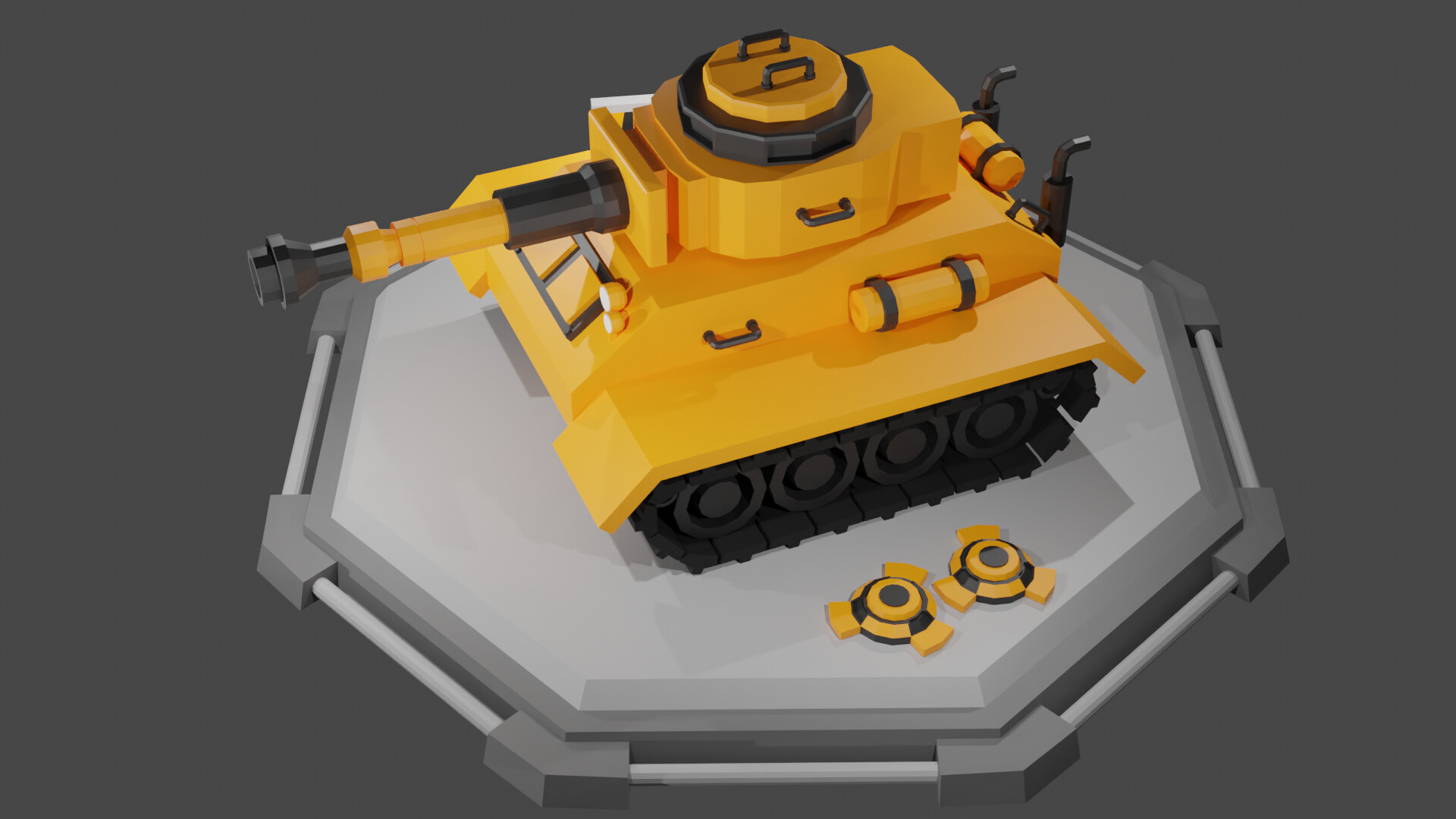 ArtStation Low Poly Tank