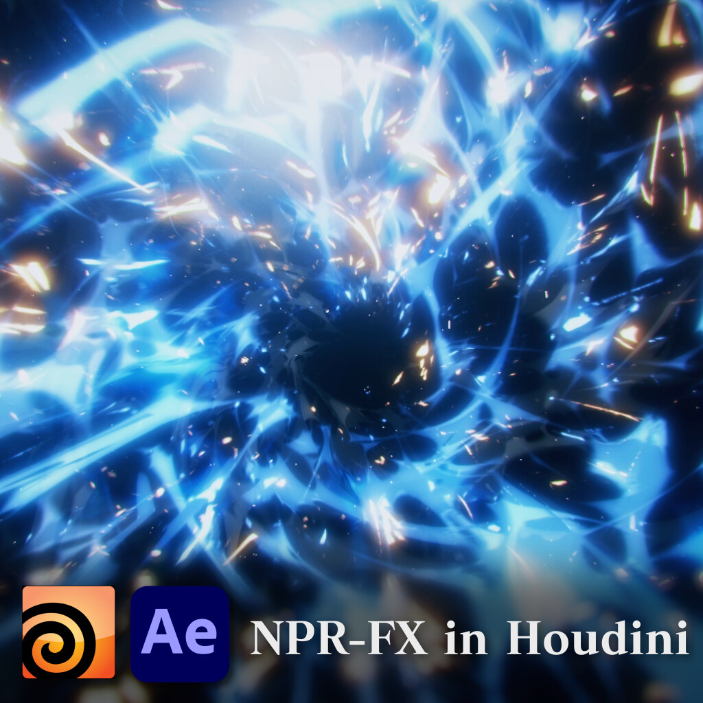 ArtStation - Anime Style NPR effects and breakdowns created in Houdini.