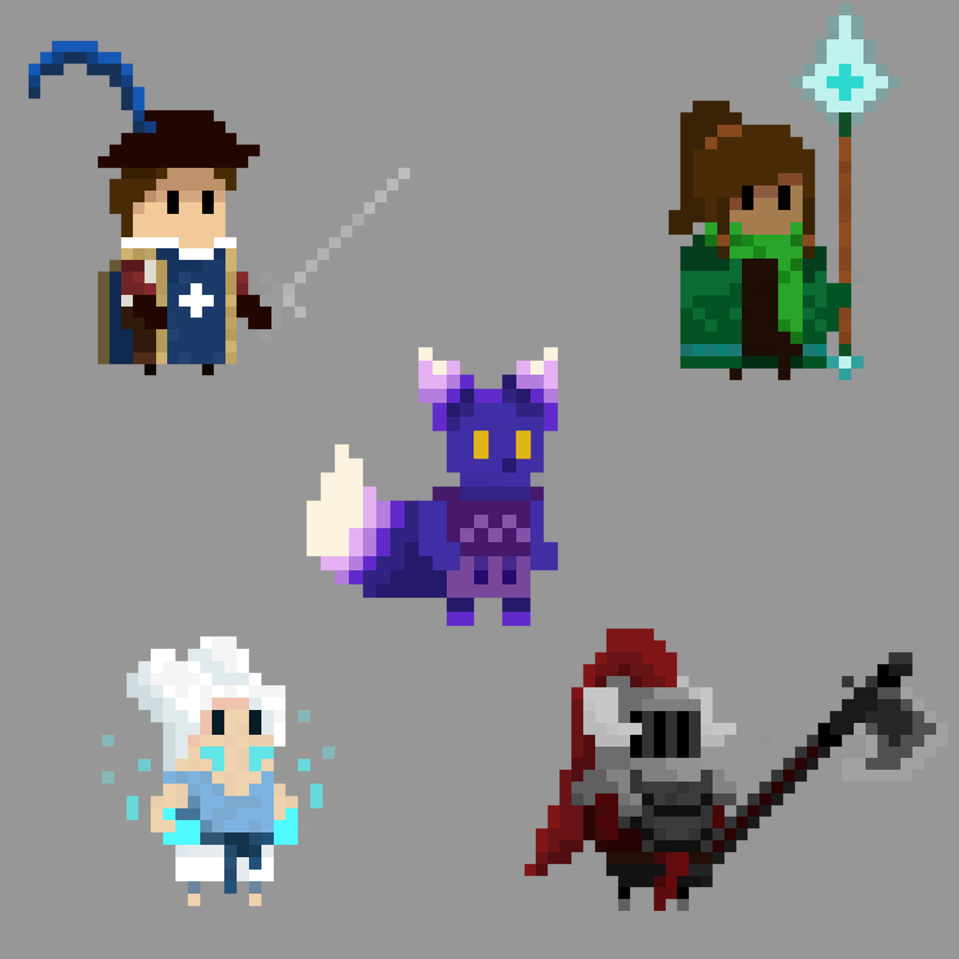 ArtStation - Fantasy Pixel Art Characters