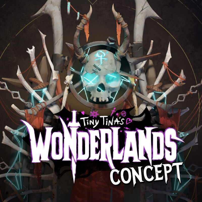 Tiny Tina's Wonderlands Concept - Karnok's Wall Boss Gate