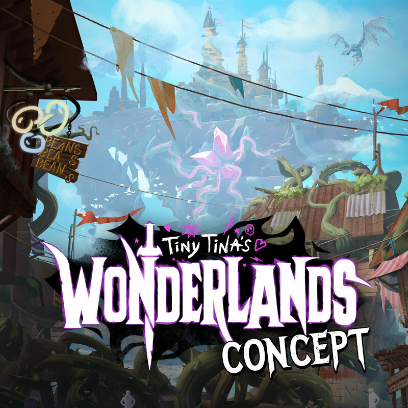 Tiny Tina's Wonderlands Concept - Tangledrift Town