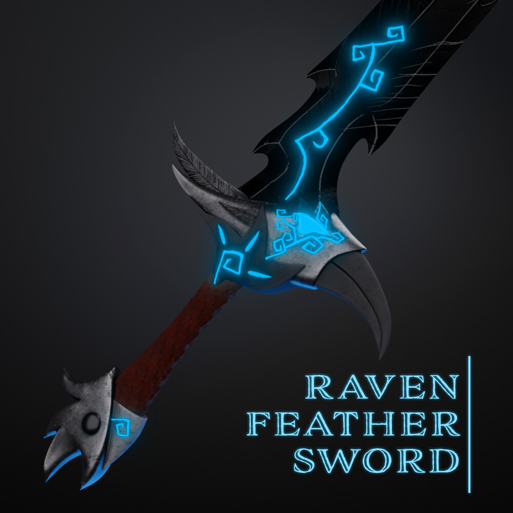 ArtStation - Raven Feather Sword