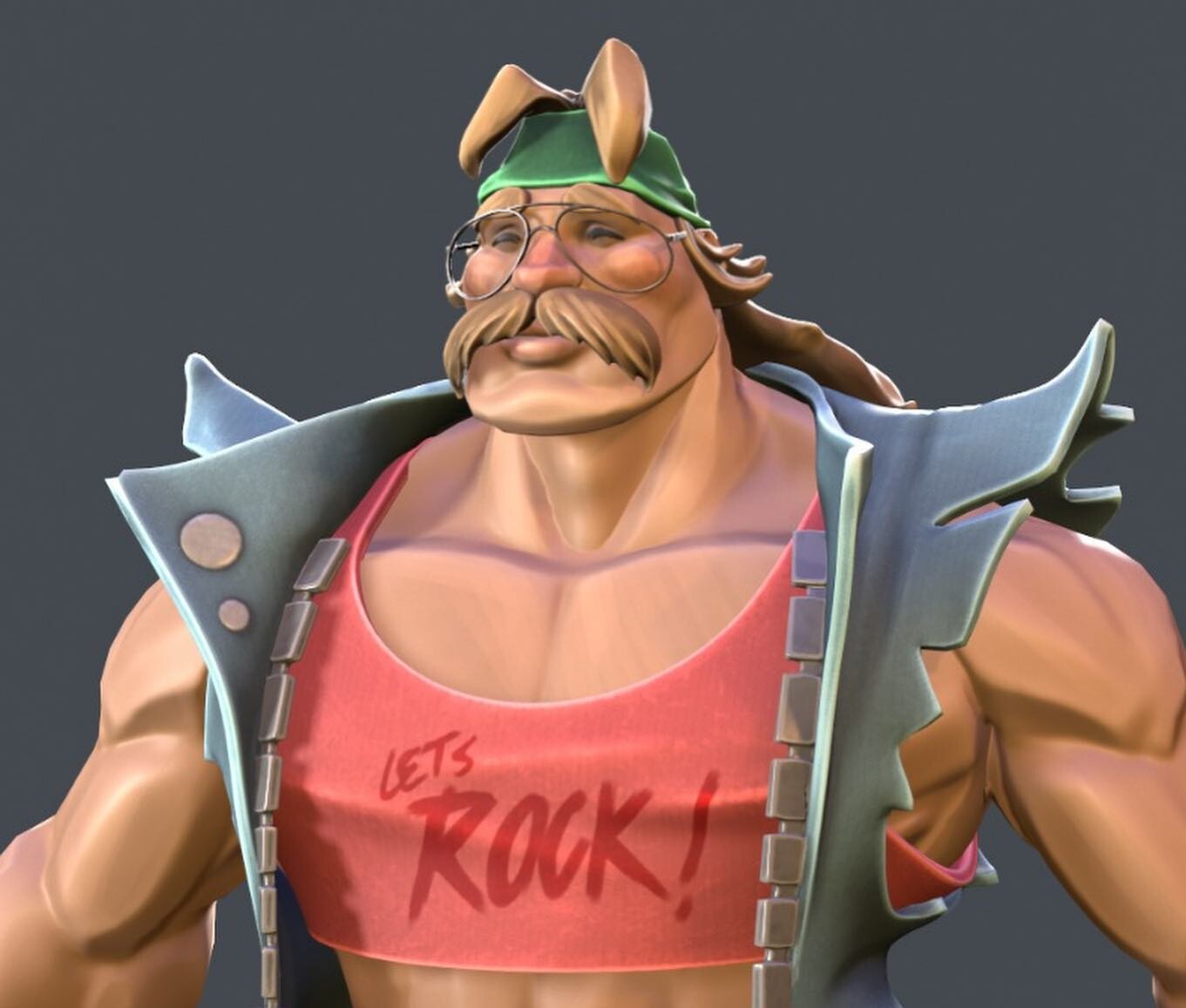 Gym Masters Character design: Rock Johnson