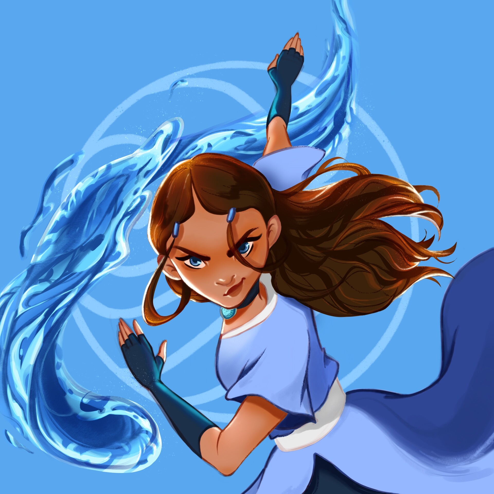 ArtStation Katara fanart (Avatar the Last Airbender)