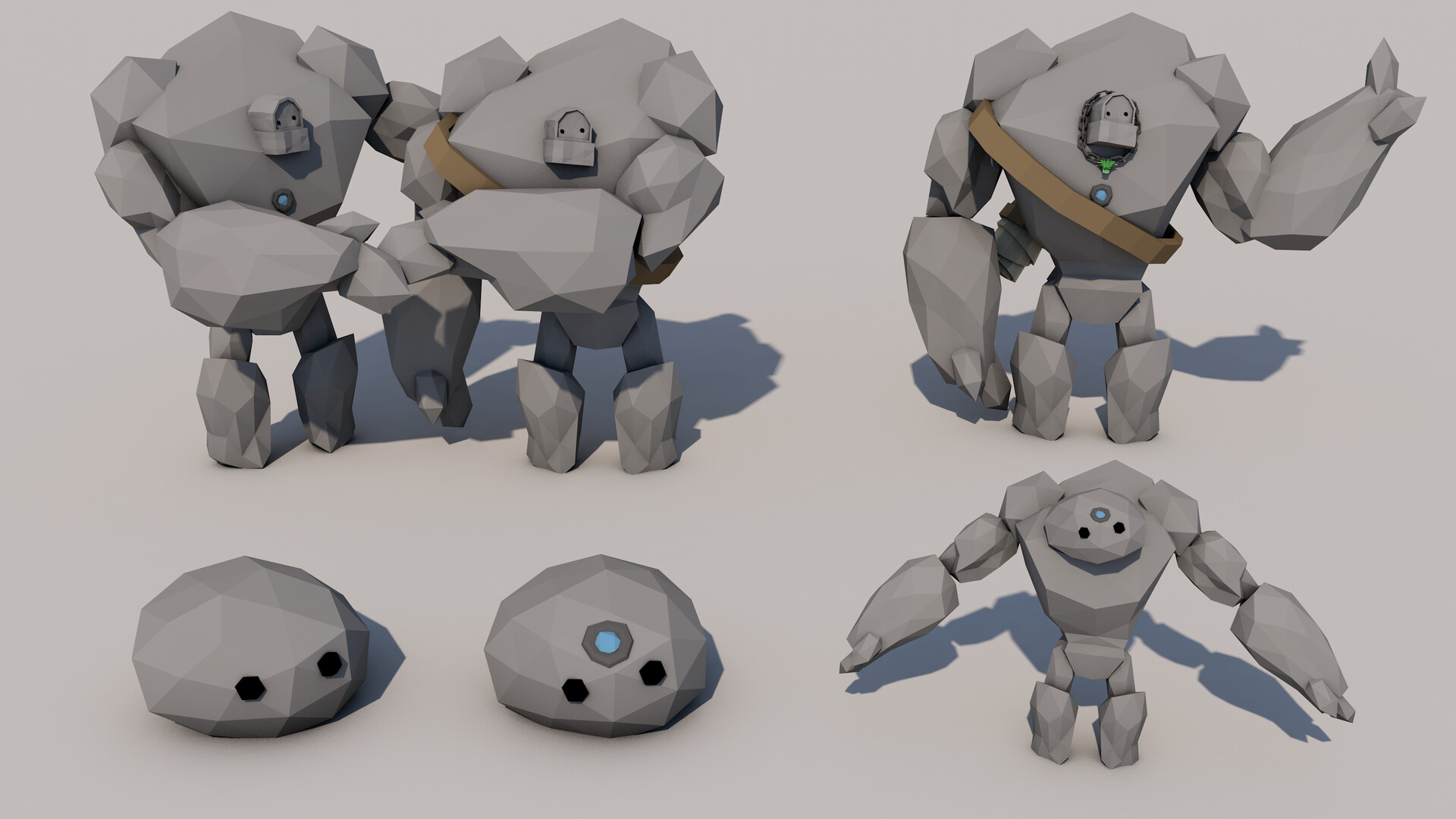 ArtStation My Golem Friend Golem and Foliage