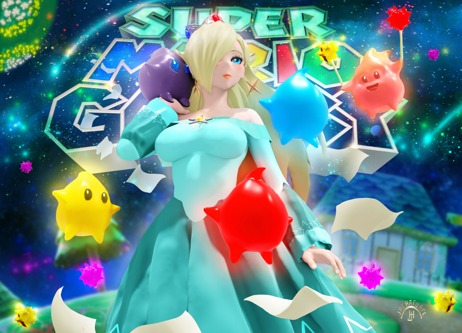 Artstation Rosalina Mario Galaxy Fan Art 4371