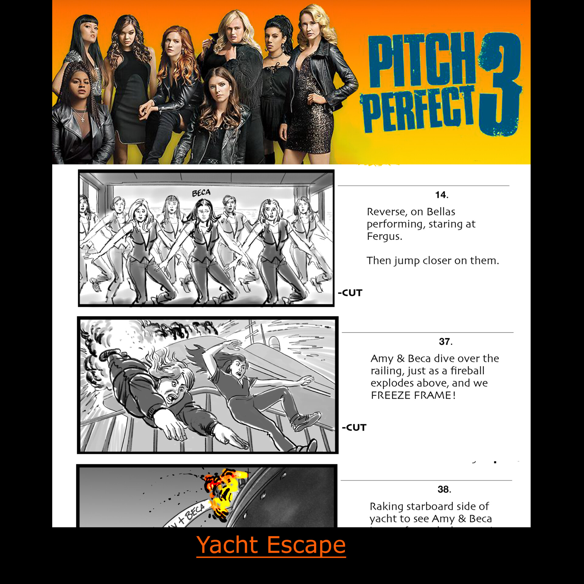 ArtStation Pitch Perfect 3 Boat Escape