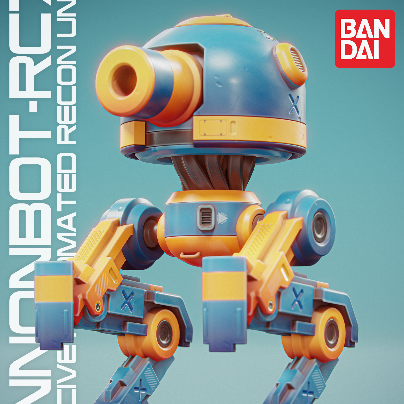 ArtStation - Cannon-Bot Recon Unit - Fictional Miniature