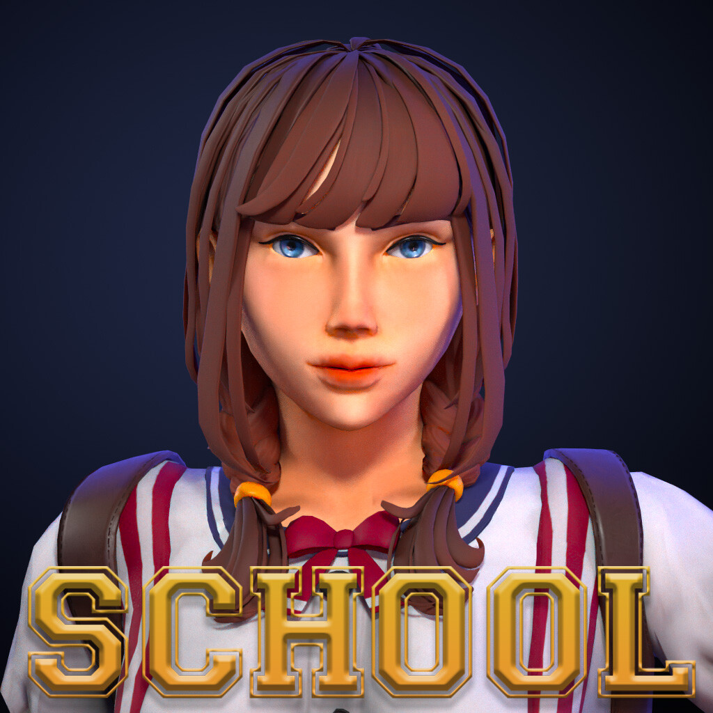 ArtStation - Schoool - High Schooler