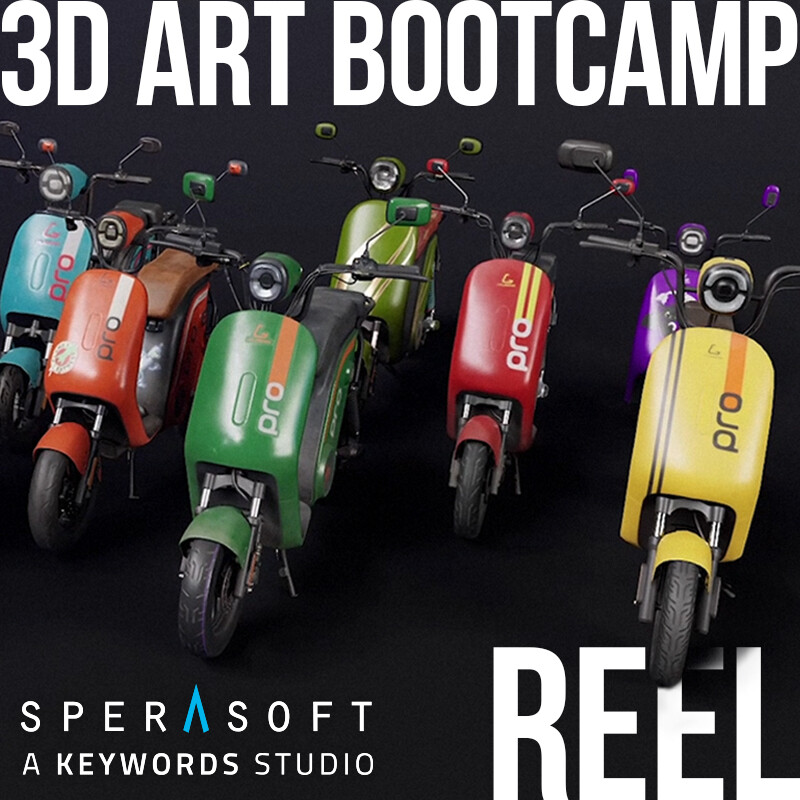 ArtStation 3D Art Bootcamp reel 2022