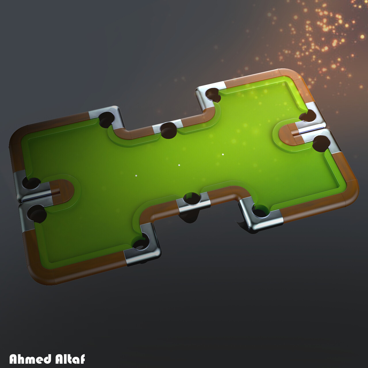 ArtStation Snooker Tables for Mobile Game