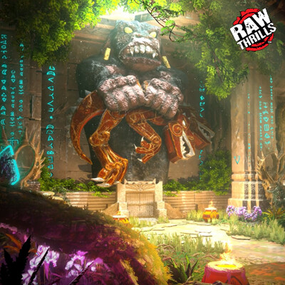 ArtStation - King Kong of Skull Island VR- Modular Temple and Kong Door