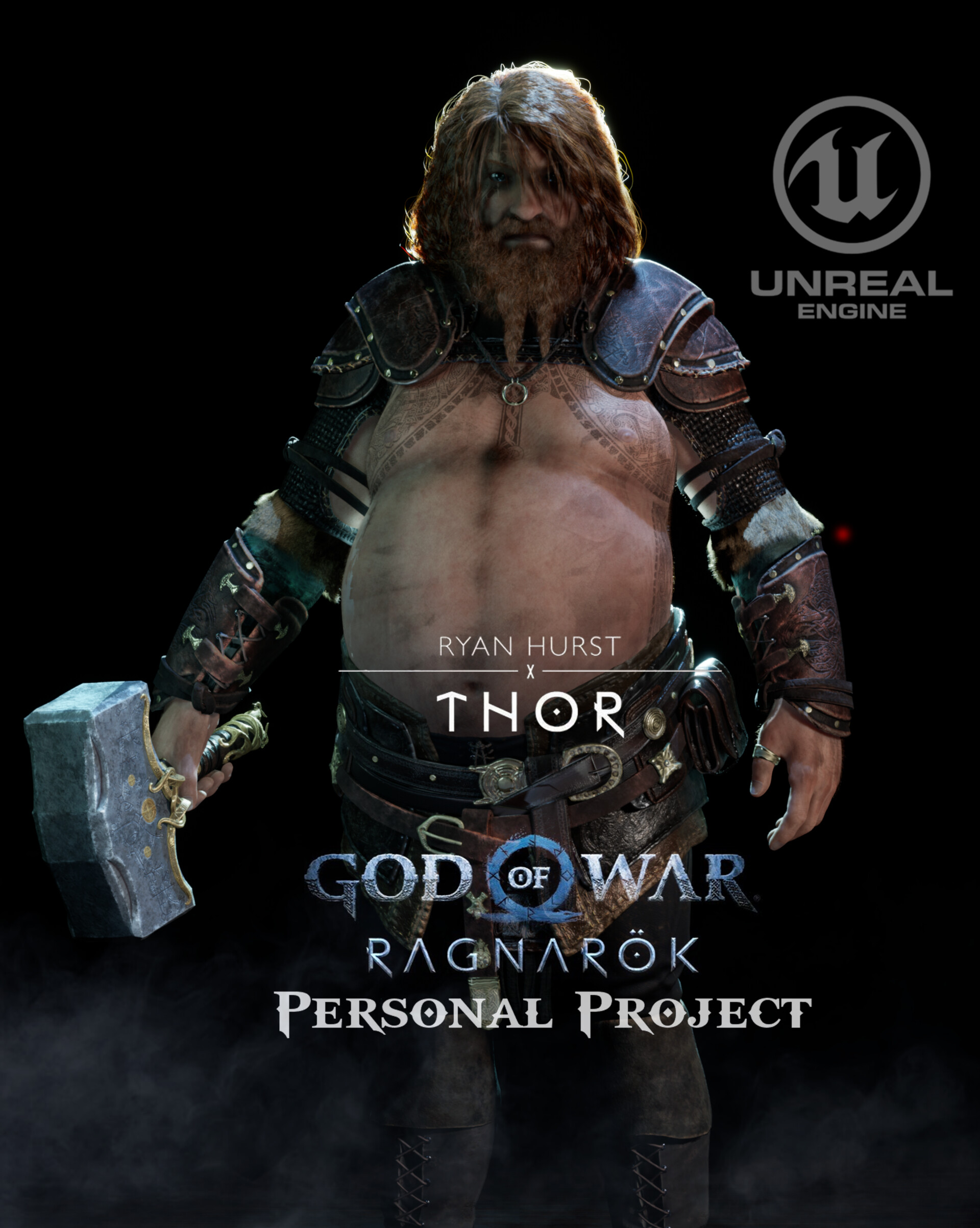 ArtStation - Thor from God of War personal project