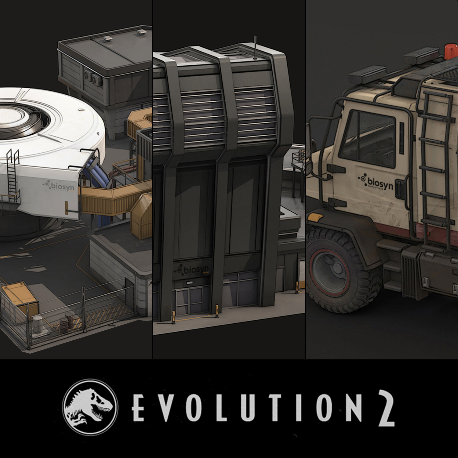 Artstation Jurassic World Evolution 2 Biosyn Expansion Building Concepts 